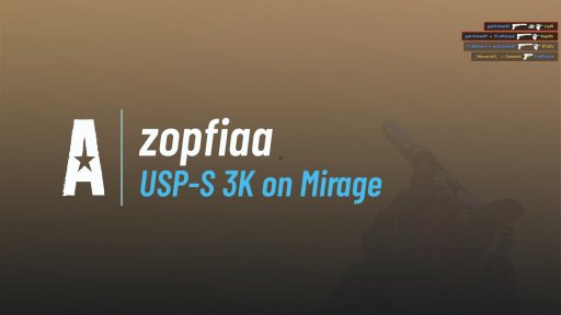 zopfiaa - USP-S 3K on Mirage on Mirage