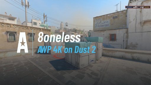 8oneless - AWP 4K on Dust 2 on Dust 2
