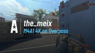 M4A1 4K on Overpass