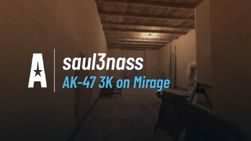 saul3nass - AK-47 3K on Mirage on Mirage