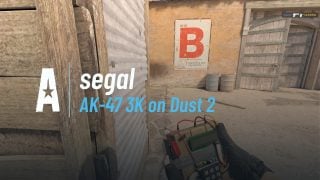 AK-47 3K on Dust 2