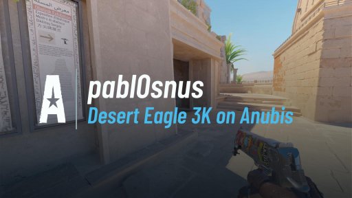 pabl0snus - Desert Eagle 3K on Anubis on Anubis