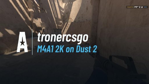 tronercsgo - M4A1 2K on Dust 2 on Dust 2
