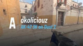 AK-47 3K on Dust 2