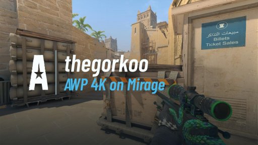 thegorkoo - AWP 4K on Mirage on Mirage