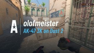 AK-47 3K on Dust 2