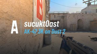 AK-47 3K on Dust 2