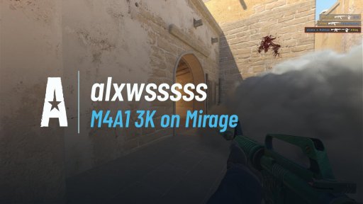 alxwsssss - M4A1 3K on Mirage on Mirage
