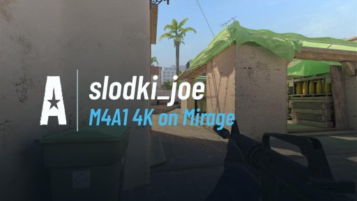 slodki_joe - M4A1 4K on Mirage on Mirage
