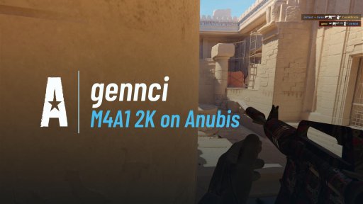 gennci - M4A1 2K on Anubis on Anubis