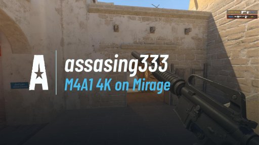 assasing333 - M4A1 4K on Mirage on Mirage