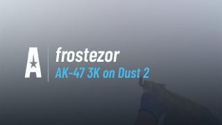 AK-47 3K on Dust 2