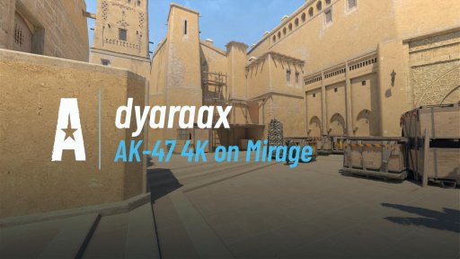 dyaraax - AK-47 4K on Mirage on Mirage