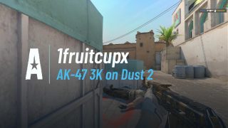 AK-47 3K on Dust 2