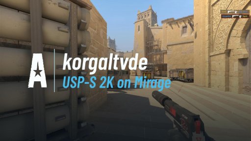 KorgalTVDE - USP-S 2K on Mirage on Mirage