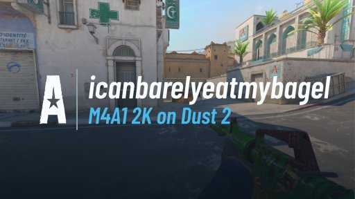 icanbarelyeatmybagel - M4A1 2K on Dust 2 on Dust 2