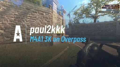 paul2kkk - M4A1 3K on Overpass on Overpass