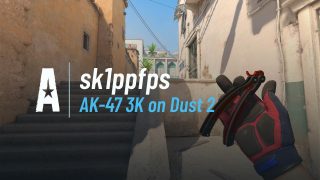 AK-47 3K on Dust 2