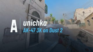 AK-47 3K on Dust 2