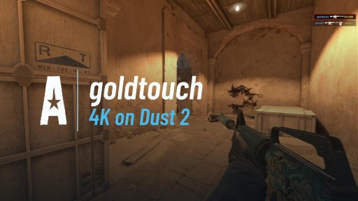 goldtouchcs2 - 4K on Dust 2 on Dust 2
