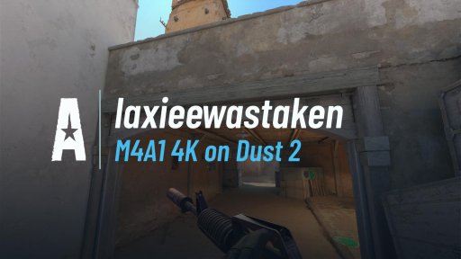 laxieewastaken - M4A1 4K on Dust 2 on Dust 2
