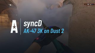 AK-47 3K on Dust 2