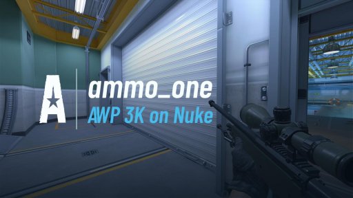 kiosray777 - AWP 3K on Nuke on Nuke