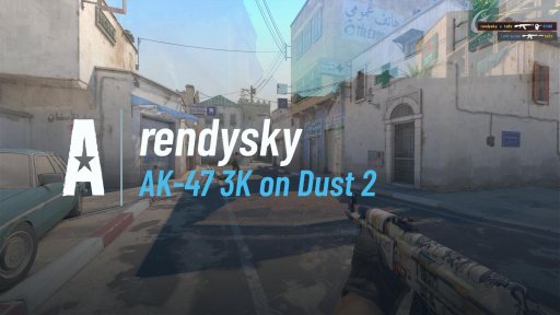 rendysky - AK-47 3K on Dust 2 on Dust 2