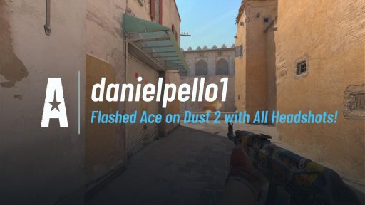 Flashed Ace on Dust 2 with All Headshots!