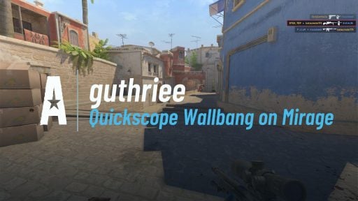 Quickscope Wallbang on Mirage