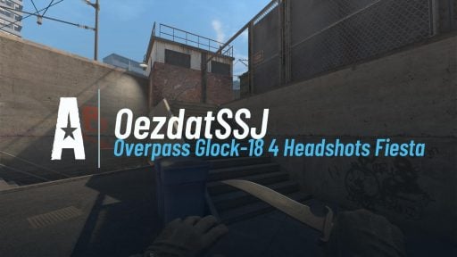 Overpass Glock-18 4 Headshots Fiesta